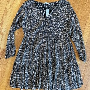 American Eagle Long Sleeve Floral Dress New